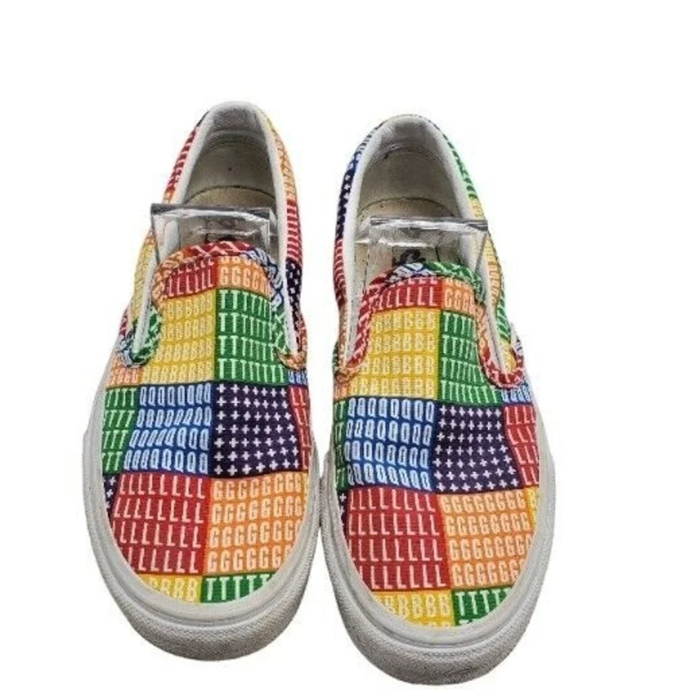 Vans‎ Classic Slip On Pride LGBTQ+ Rainbow Mens Shoes Size 5 Womens Size 6.5